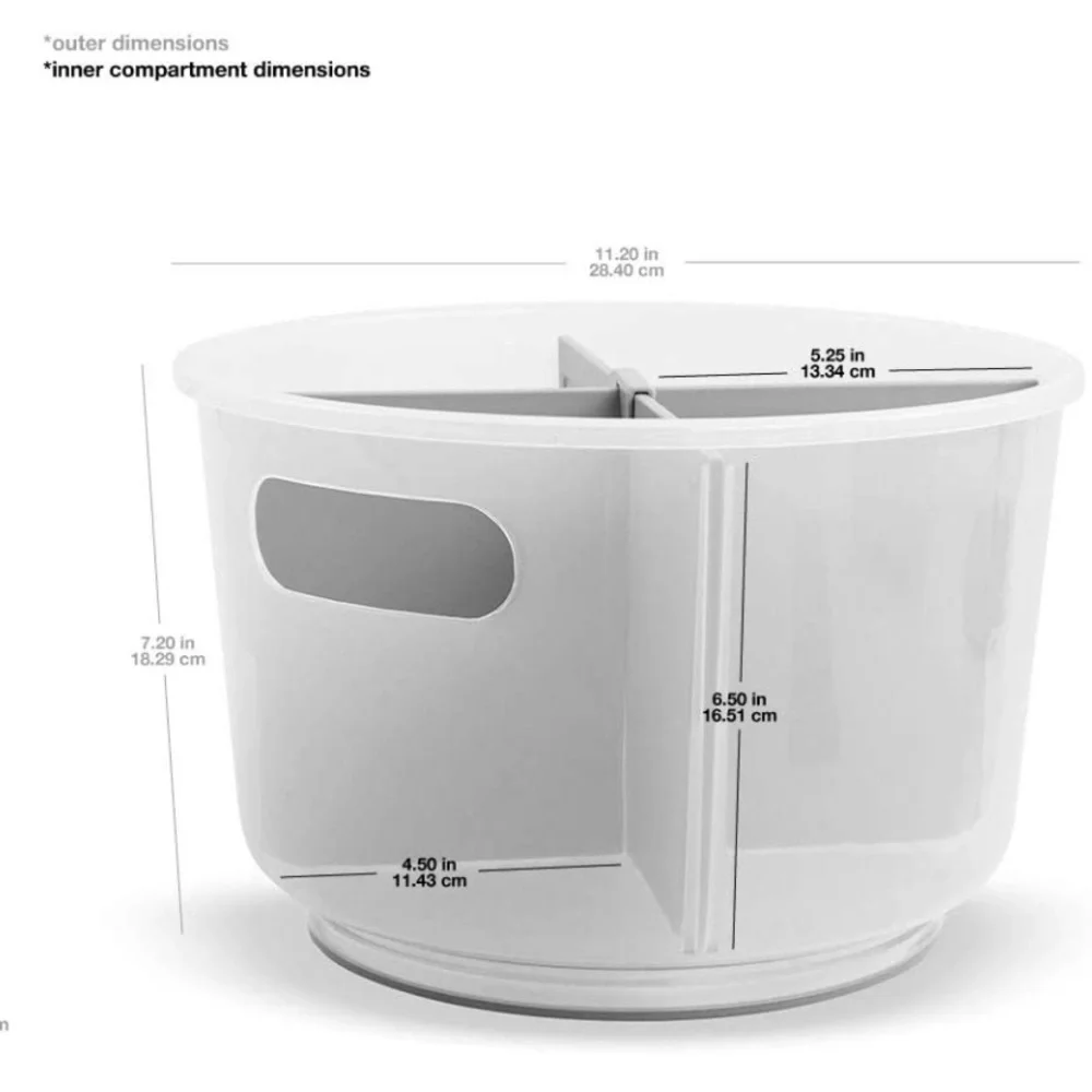 Divided Tote Frost/Gray - Madesmart